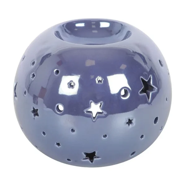 Purple Iridescent Star Oil Burner and Wax Warmer