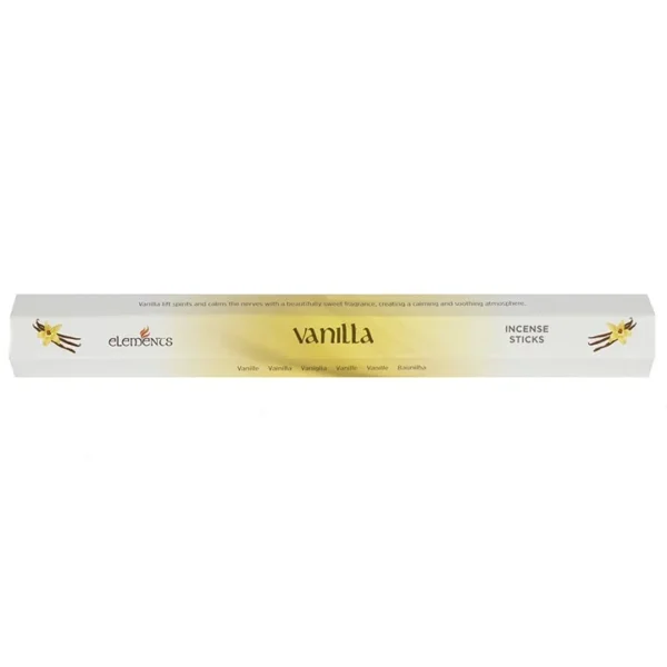 Set of 6 Packets of Elements Vanilla Incense Sticks