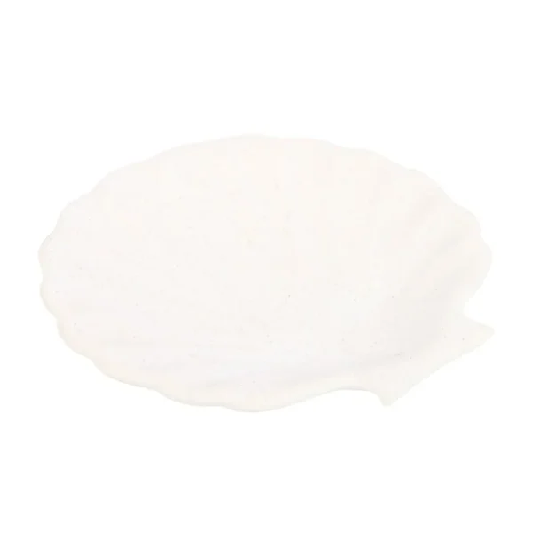 Off White Scallop Shell Incense Stick Holder