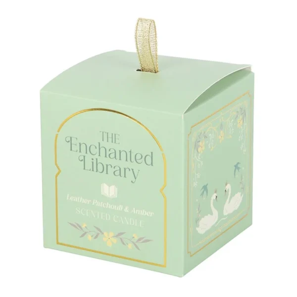 The Enchanted Library Leather, Patchouli & Amber Candle