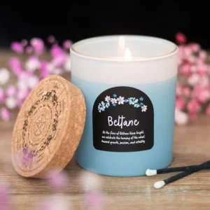 Beltane Orange Blossom Wheel of the Year Candle