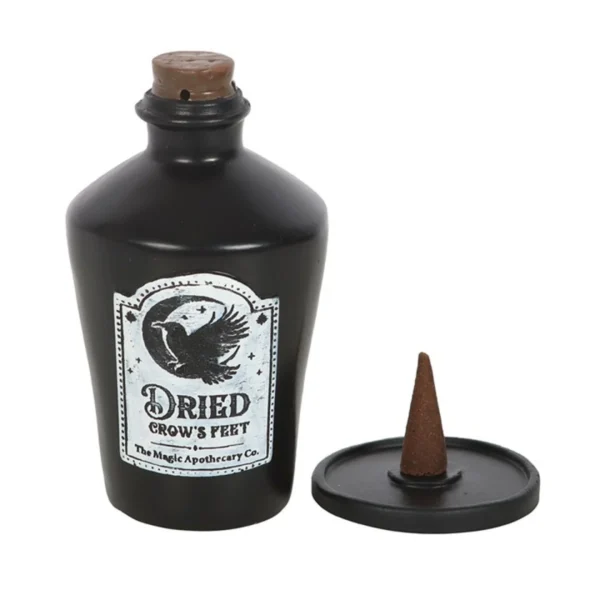 Dried Crow's Feet Incense Cone Holder
